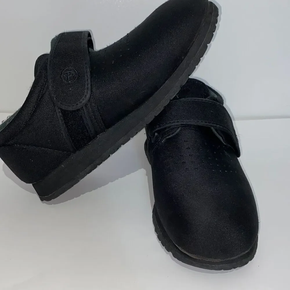 Pedors Unisex‎ Black Classic Stretch Shoes For Swollen Feet Size 10/12
